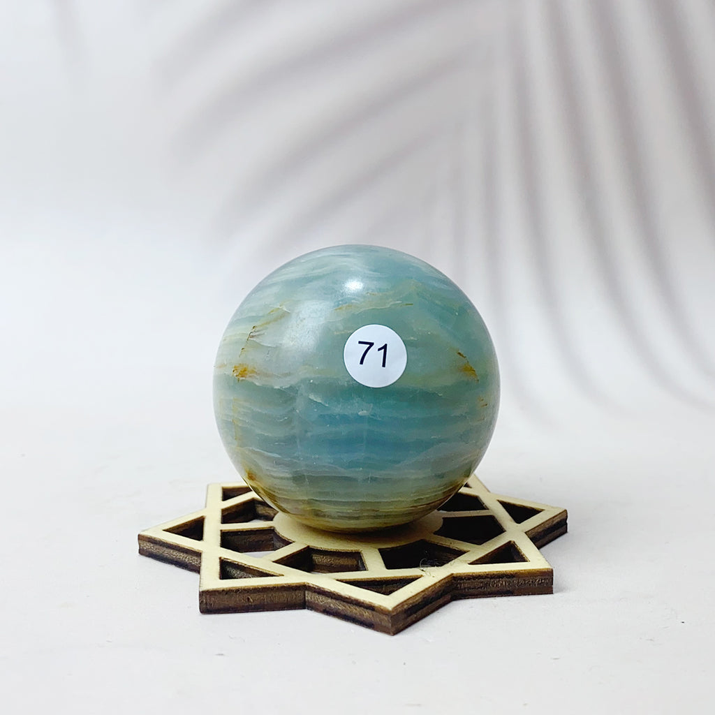 Natural Blue Onxy Sphere Reiki Crystal Energy Gemstone Home Decor Crystal Ball Artware Gift