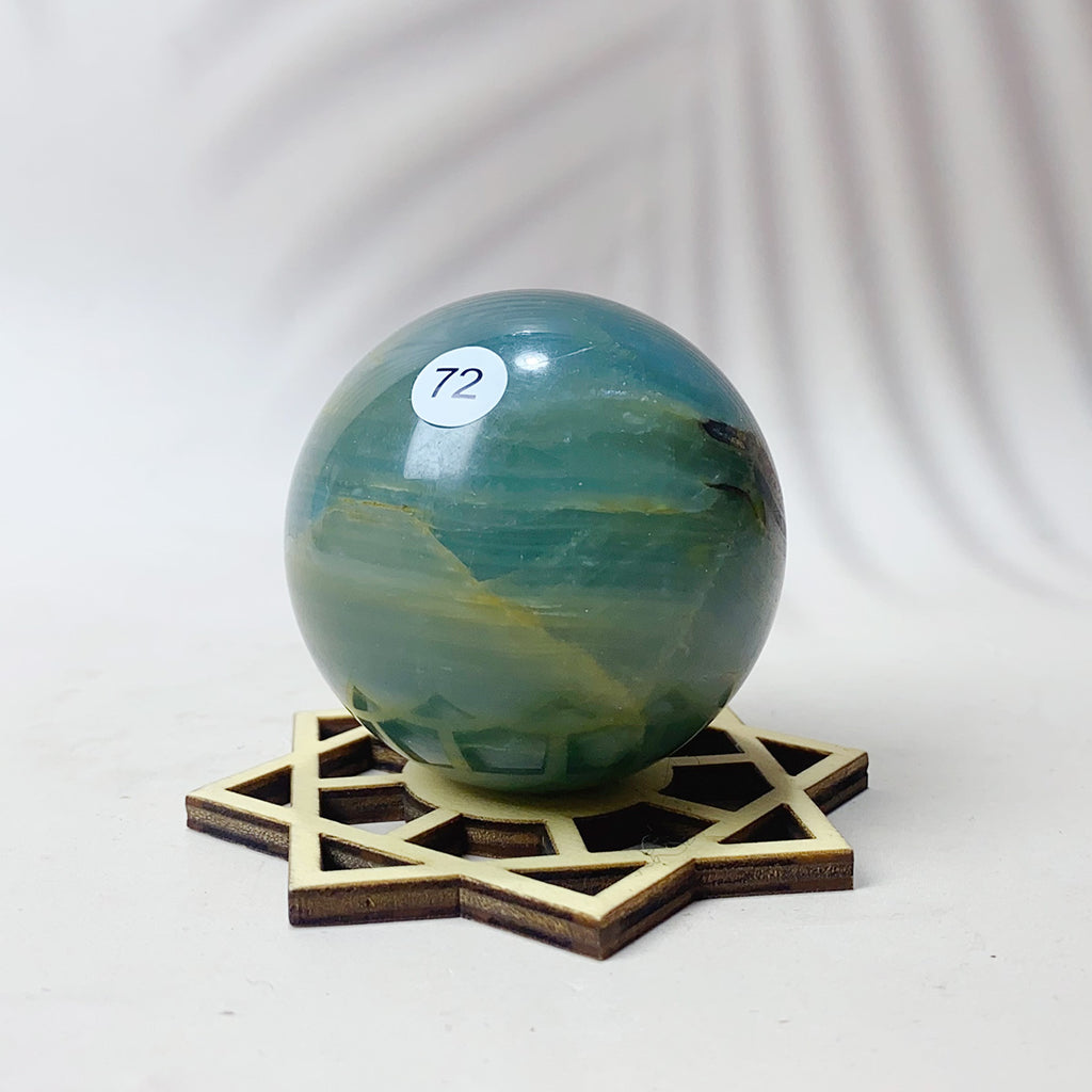 Natural Blue Onxy Sphere Reiki Crystal Energy Gemstone Home Decor Crystal Ball Artware Gift