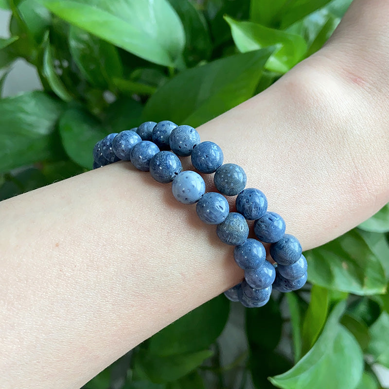 Blue Coral Stone Bracelet $10/3PCS