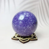 Natural Lepidolite Crystal Sphere Home Decoration Reiki Energy Crystal Sphere Decorative Crafts