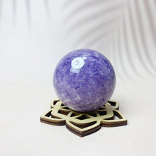 Load image into Gallery viewer, Natural Lepidolite Crystal Sphere Home Decoration Reiki Energy Crystal Sphere Decorative Crafts