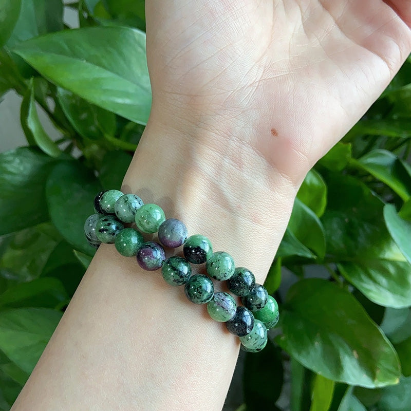 Ruby Zoisite Bracelet $10/3PCS