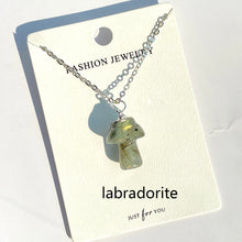 Load image into Gallery viewer, Different Materials Crystal Mushroom Pendant Jewellry