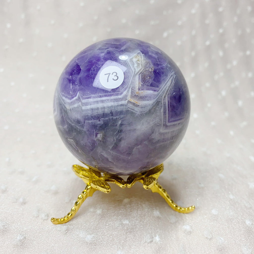 1 PC Dream Amethyst Ball Polished Massage Sphere Ball Reiki Healing Stone Crafts Room Decor Crystal Sphere Gift