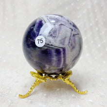 Load image into Gallery viewer, 1 PC Dream Amethyst Ball Polished Massage Sphere Ball Reiki Healing Stone Crafts Room Decor Crystal Sphere Gift