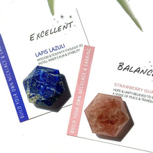 Load image into Gallery viewer, Strawberry Quartz &amp; Lapis Lazuli David star