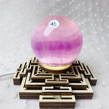 Load image into Gallery viewer, Natural Rainbow Fluorite Candy Sphere Ornament Reiki Quartz Sphere Healing Stone Fluorite Crystal Ball