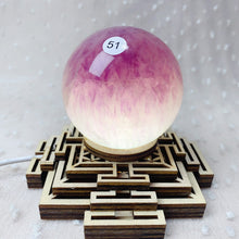 Load image into Gallery viewer, Natural Rainbow Fluorite Candy Sphere Ornament Reiki Quartz Sphere Healing Stone Fluorite Crystal Ball