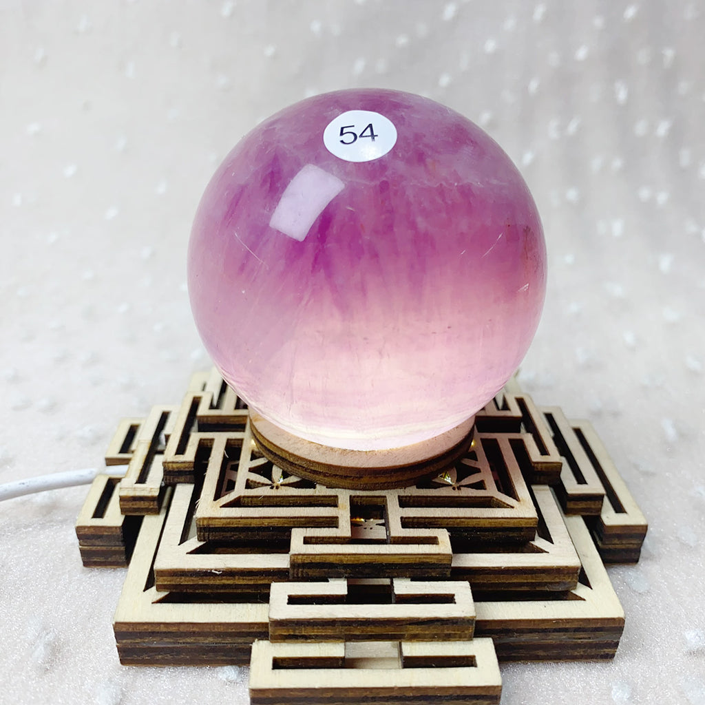 Natural Rainbow Fluorite Candy Crystal Sphere