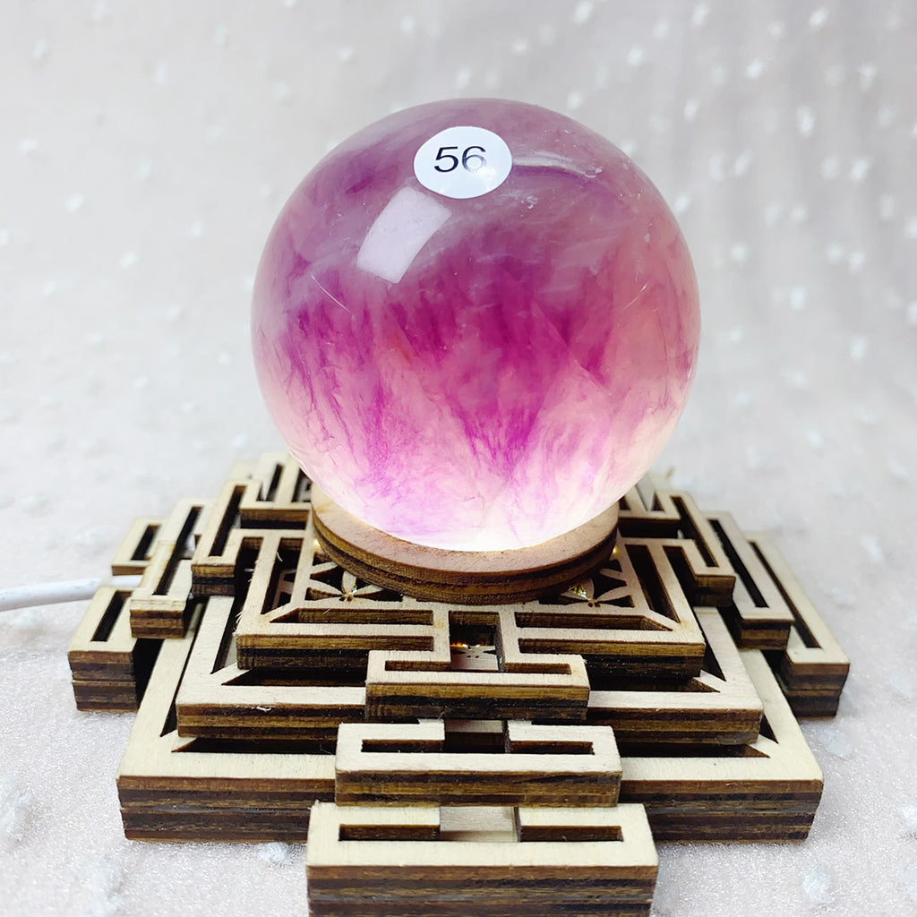 Natural Rainbow Fluorite Candy Sphere Ornament Reiki Quartz Sphere Healing Stone Fluorite Crystal Ball