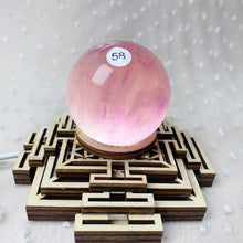 Load image into Gallery viewer, Natural Rainbow Fluorite Candy Sphere Ornament Reiki Quartz Sphere Healing Stone Fluorite Crystal Ball