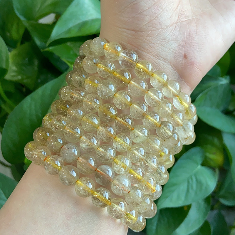 Rutilated Quartz Bracelet $6/PC