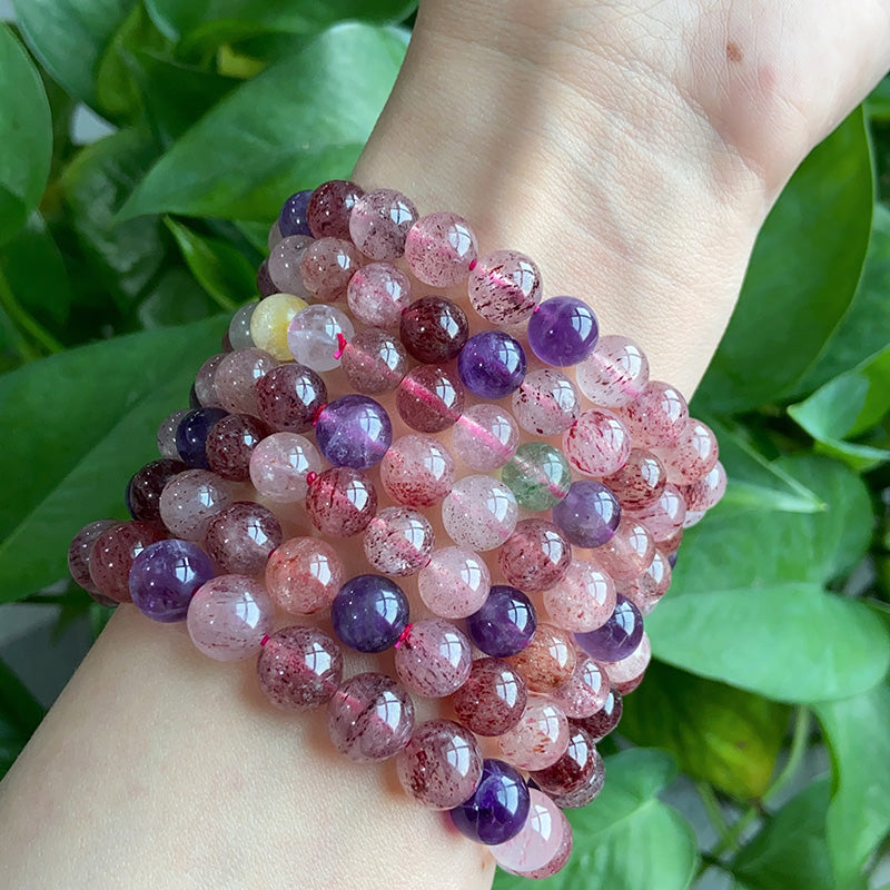 Mix Strawberry Quartz Bracelet $5/PC