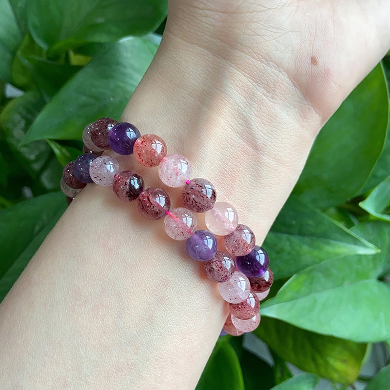 Mix Strawberry Quartz Bracelet $5/PC