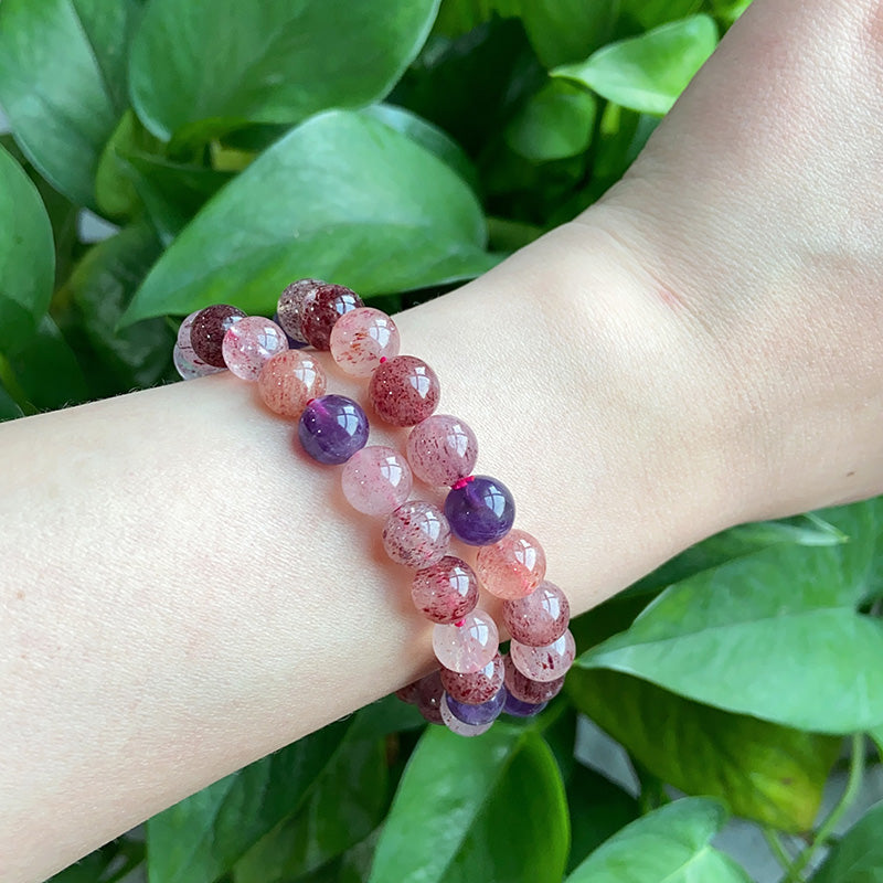 Mix Strawberry Quartz Bracelet $5/PC