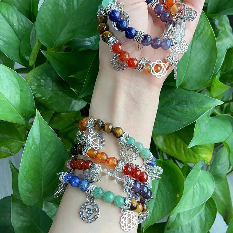 Seven Chakras Bracelet $10/3PCS