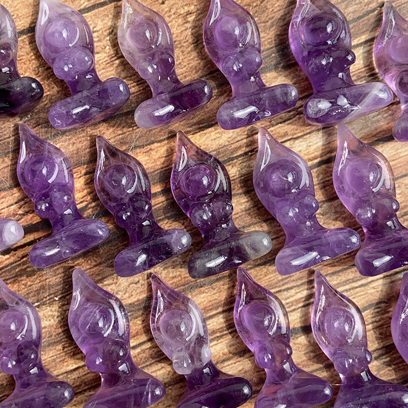 Amethyst Yoga Carvings $3/PC