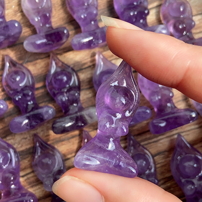 Amethyst Yoga Carvings $3/PC