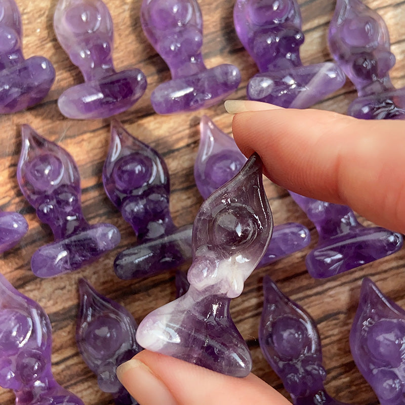 Amethyst Yoga Carvings $3/PC