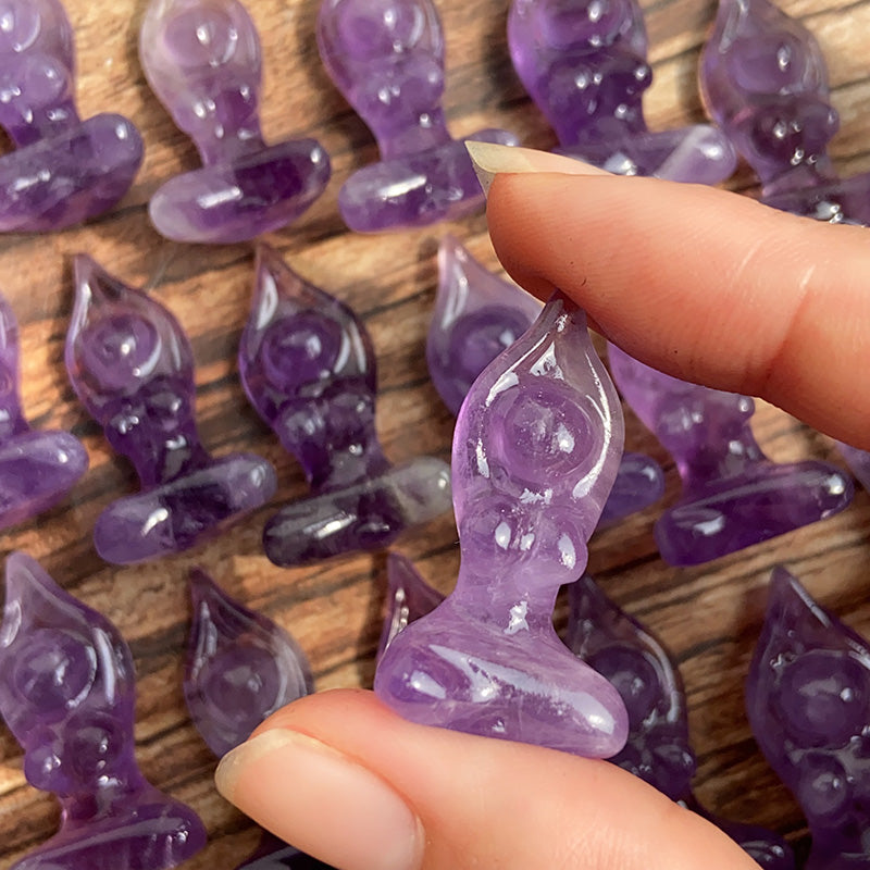 Amethyst Yoga Carvings $3/PC