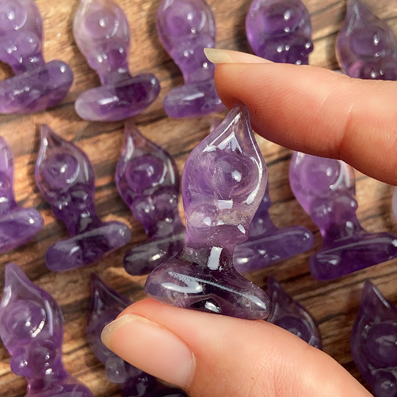 Amethyst Yoga Carvings $3/PC