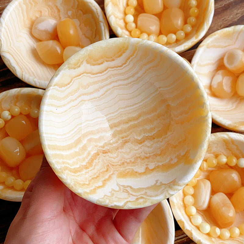 Orange Calcite Bowl