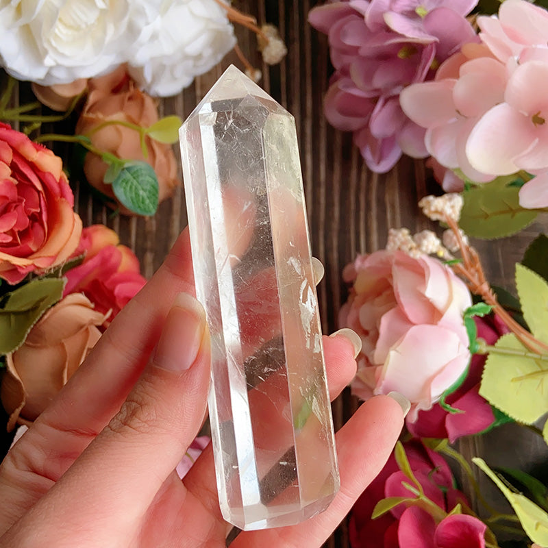 Natural Clear Quartz Tower /Point