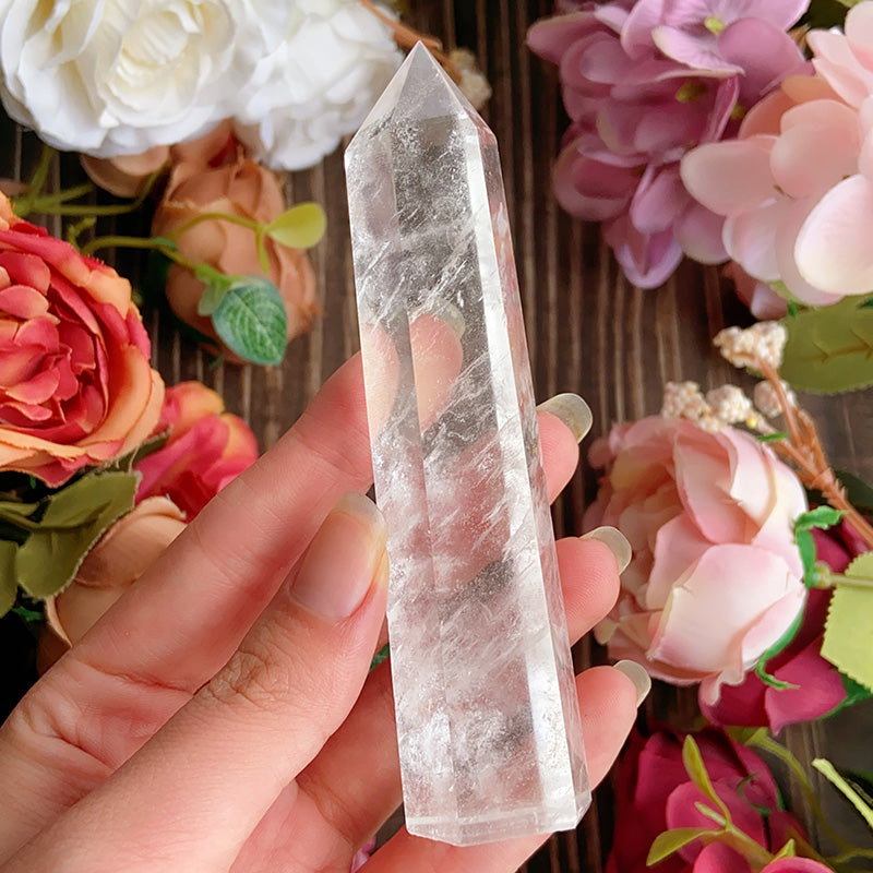 Natural Clear Quartz Tower /Point