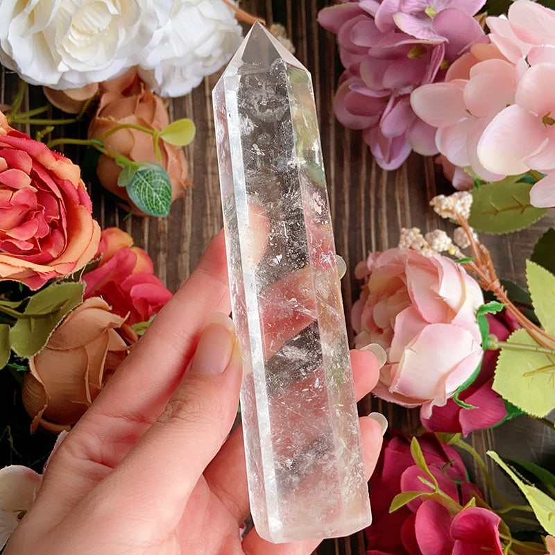 Natural Clear Quartz Tower /Point