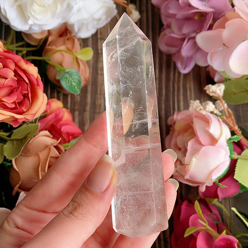 Natural Clear Quartz Tower /Point