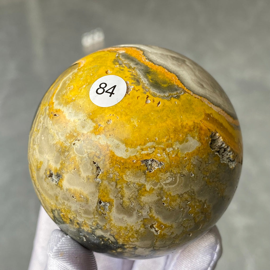 Natural Bumblebee Jasper Crystal Sphere