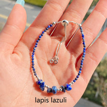 Load image into Gallery viewer, Clear Quartz / Carnelian / Lapis Lazuli / Amethyst / Rose Quartz Chips Bracelet