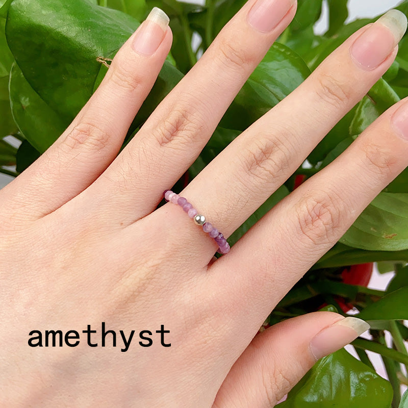 Different Styles Mini crytal Beads Rings