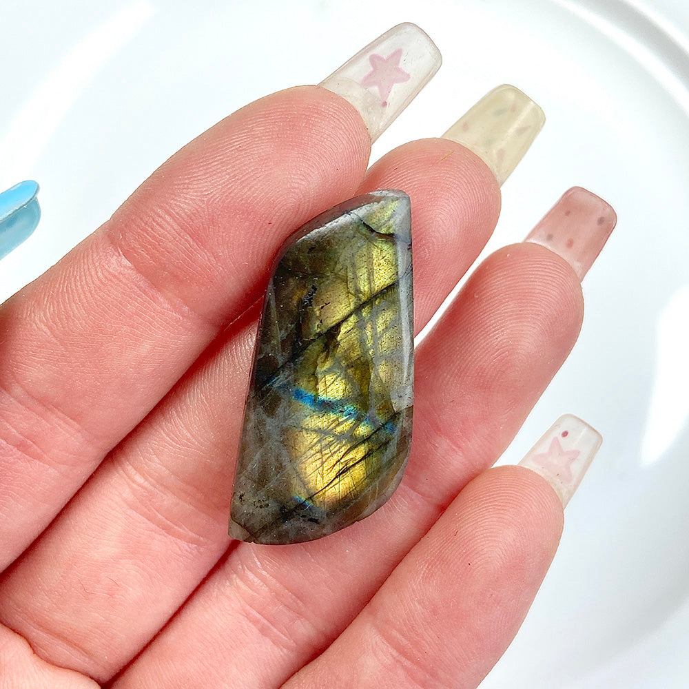 Labradorite Small Size Free Form DIY Pendant