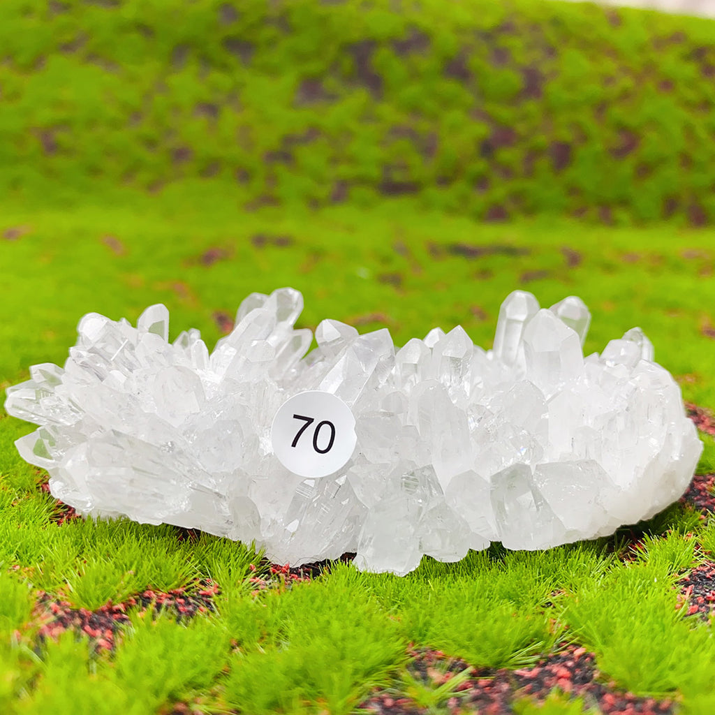 1PC Natural Exquisite White Crystal Cluster Healing Stones Crystal Mineral Specimen Home Decoration Raw Crystals Gift