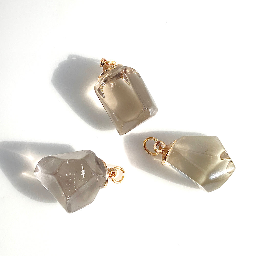 Smoky Quartz Irregular Shape Pendant