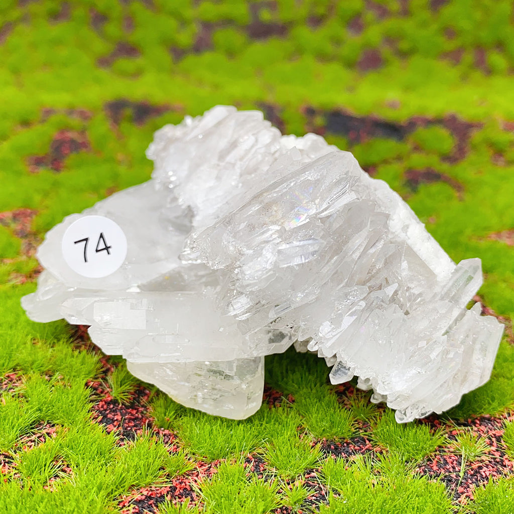 1PC Natural Exquisite White Crystal Cluster Healing Stones Crystal Mineral Specimen Home Decoration Raw Crystals Gift