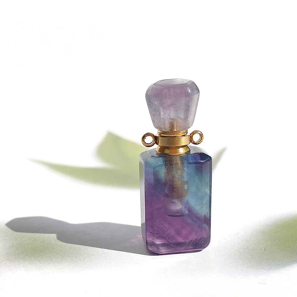 Crystal Perfume Bottle (Amethyst /Lapis Lazuli / Sunstone / Amazonite / Fluorite)