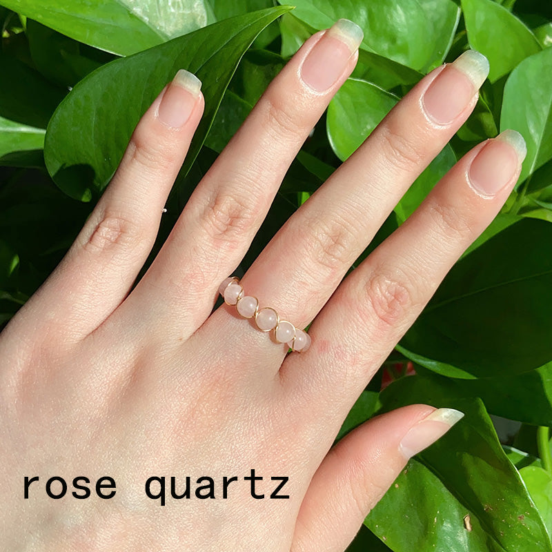 Open Mini Crystal Bead Ring $5/2PCS