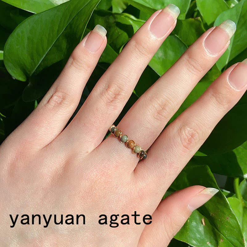 Open Mini Crystal Bead Ring $5/2PCS