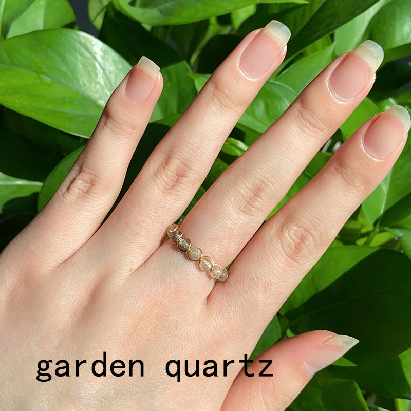 Open Mini Crystal Bead Ring $5/2PCS