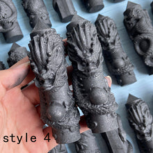 Load image into Gallery viewer, Shungite Tower With Different Styles Dragon Carving