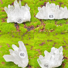 Load image into Gallery viewer, 1PC Natural Exquisite White Crystal Cluster Healing Stones Crystal Mineral Specimen Home Decoration Raw Crystals Gift