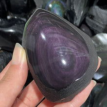 Load image into Gallery viewer, Rainbow Obsidian Raw Stone good flash