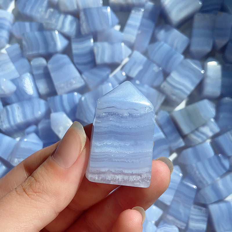 Blue Lace Agate Tower /Point