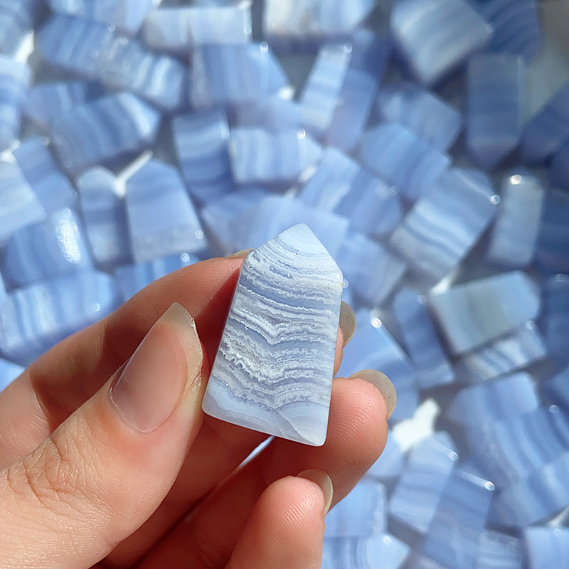 Blue Lace Agate Tower /Point