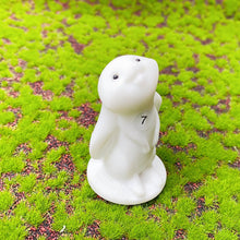 Load image into Gallery viewer, Natural  Crystal Raw Stones White Jade  Carved Snowman  Rabbit Model Figurine Crystal Christmas Gift