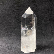 Load image into Gallery viewer, Natural Clear Quartz Reiki Tower Hexagonal Wand White Crystal Tower Energy Spiritual Healing Home Decor Gift