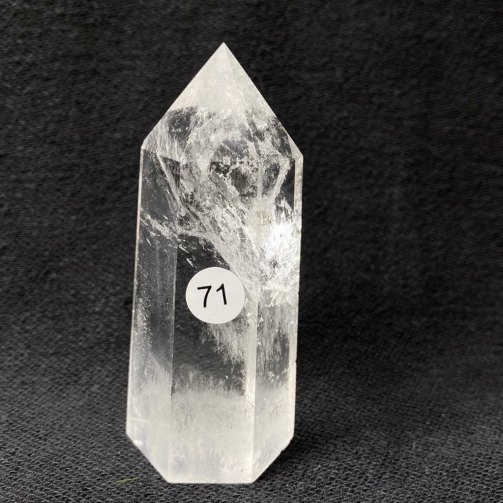 Natural Clear Quartz Reiki Tower Hexagonal Wand White Crystal Tower Energy Spiritual Healing Home Decor Gift