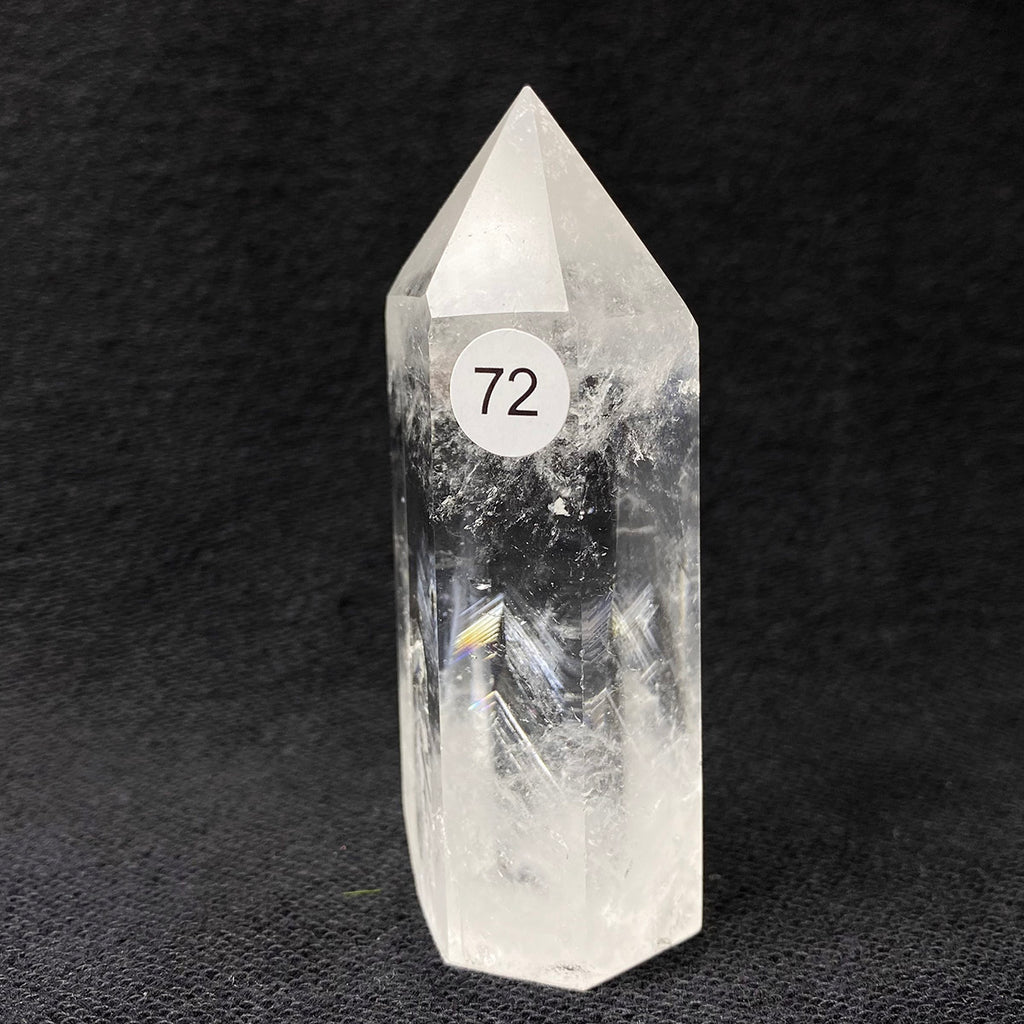 Natural Clear Quartz Reiki Tower Hexagonal Wand White Crystal Tower Energy Spiritual Healing Home Decor Gift